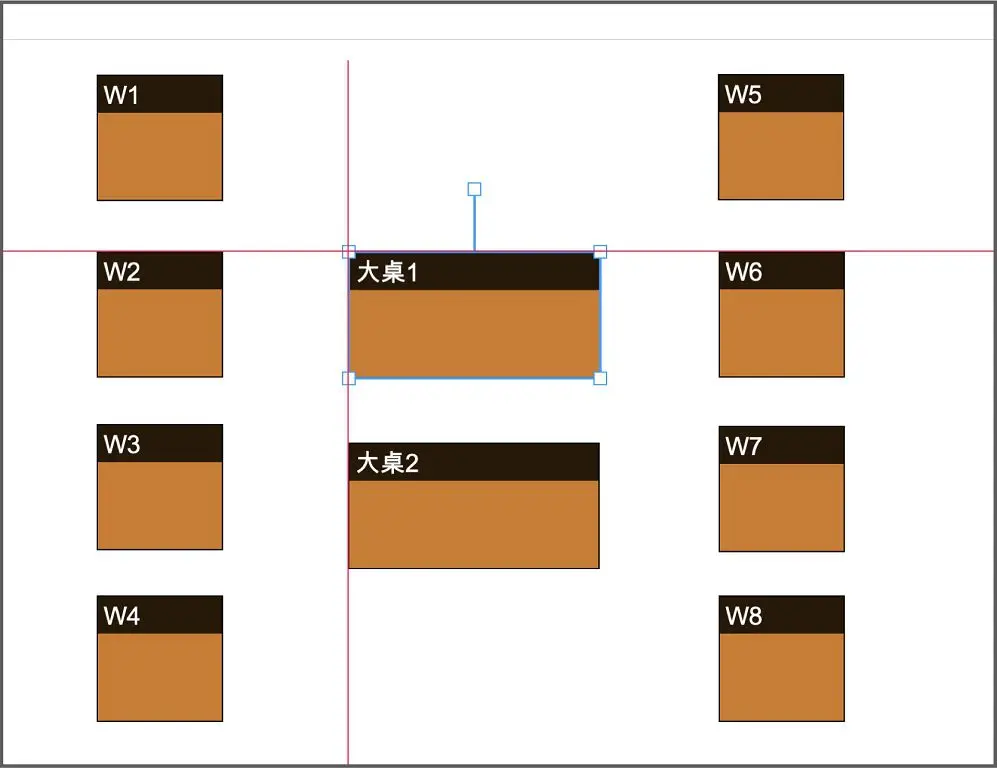 圖形桌位可自由編輯，有多種桌型可選擇